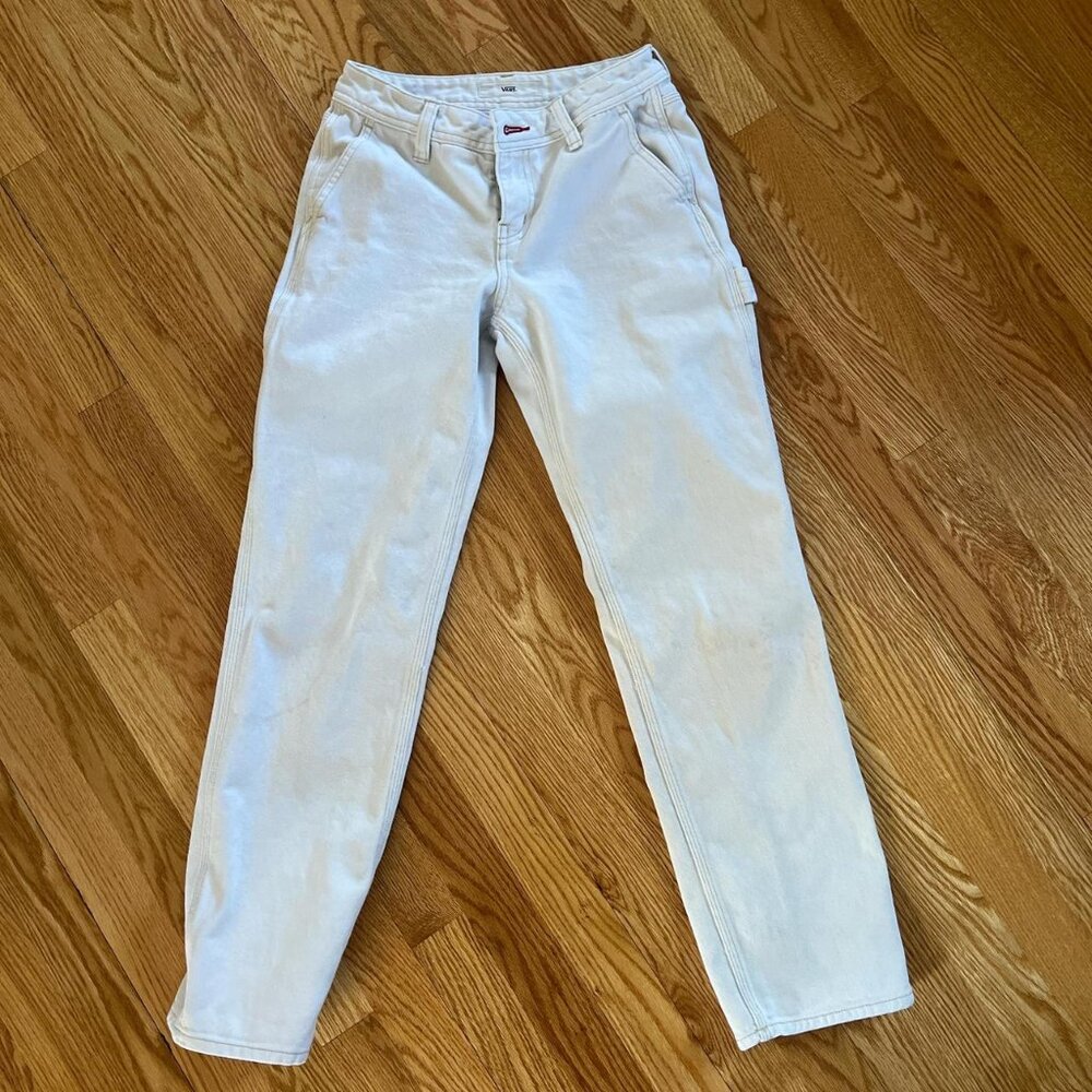Vans Women's White and Cream Trousers